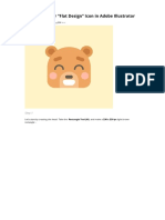 Creating A Bear "Flat Design" Icon in Adobe Illustrator: Step 1