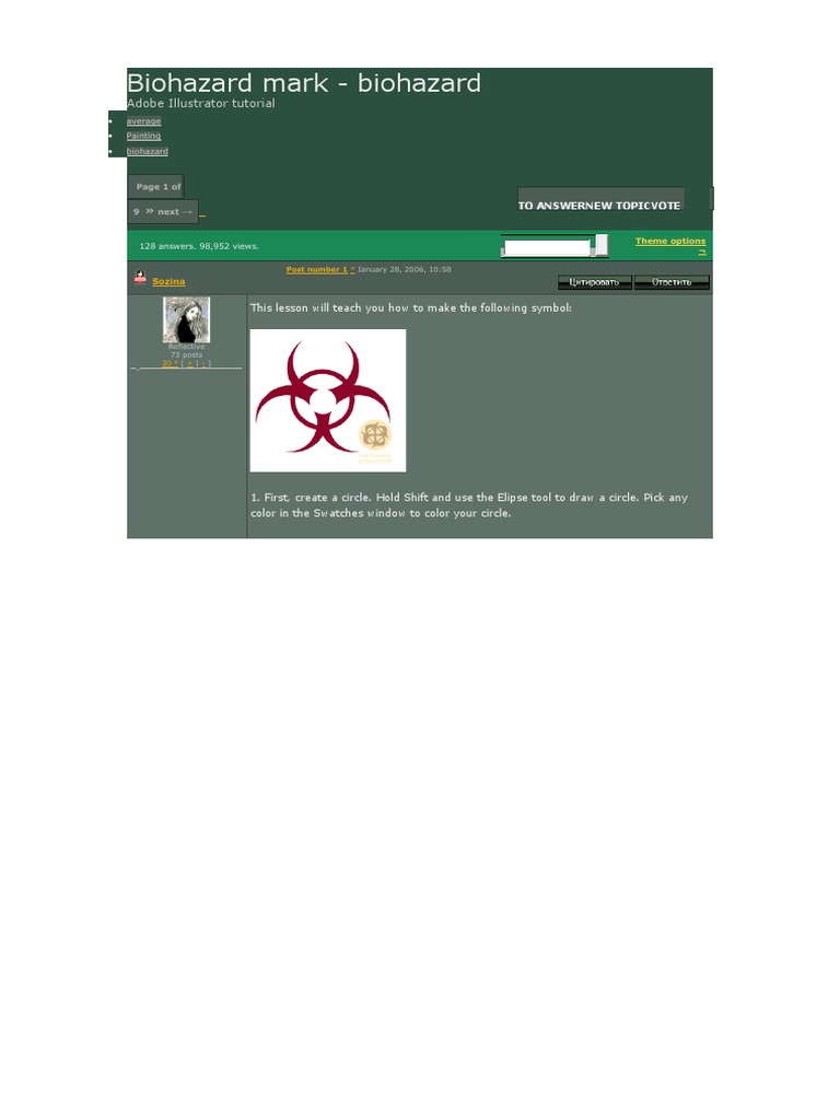 How to Draw a Biohazard Symbol | PDF