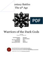 Fantasy Battles The 9 Age: Warriors of The Dark Gods