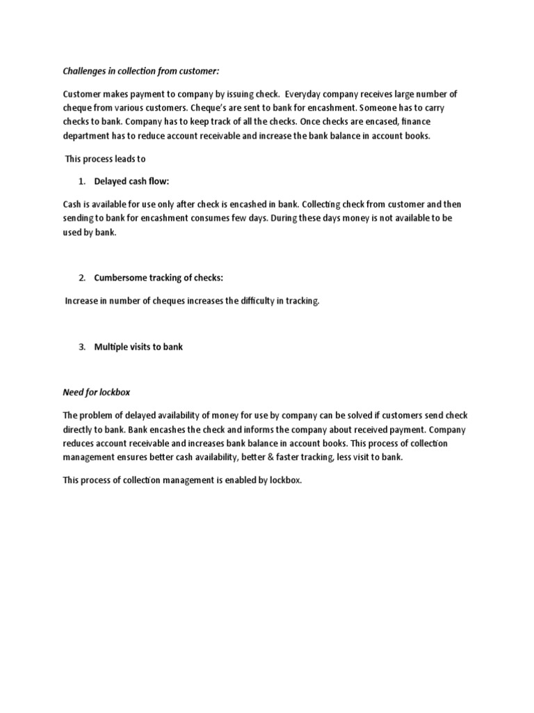 Lock Box in SAP AR PDF Cheque Banks