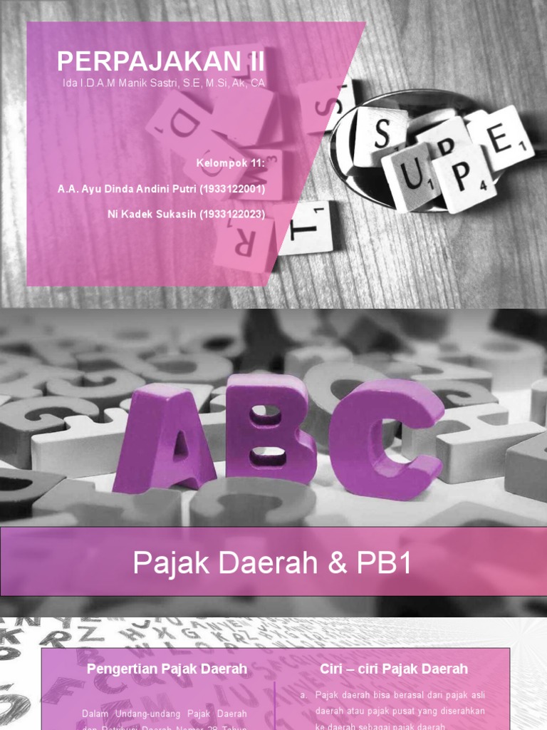 Pajak Daerah Dan PB1 | PDF