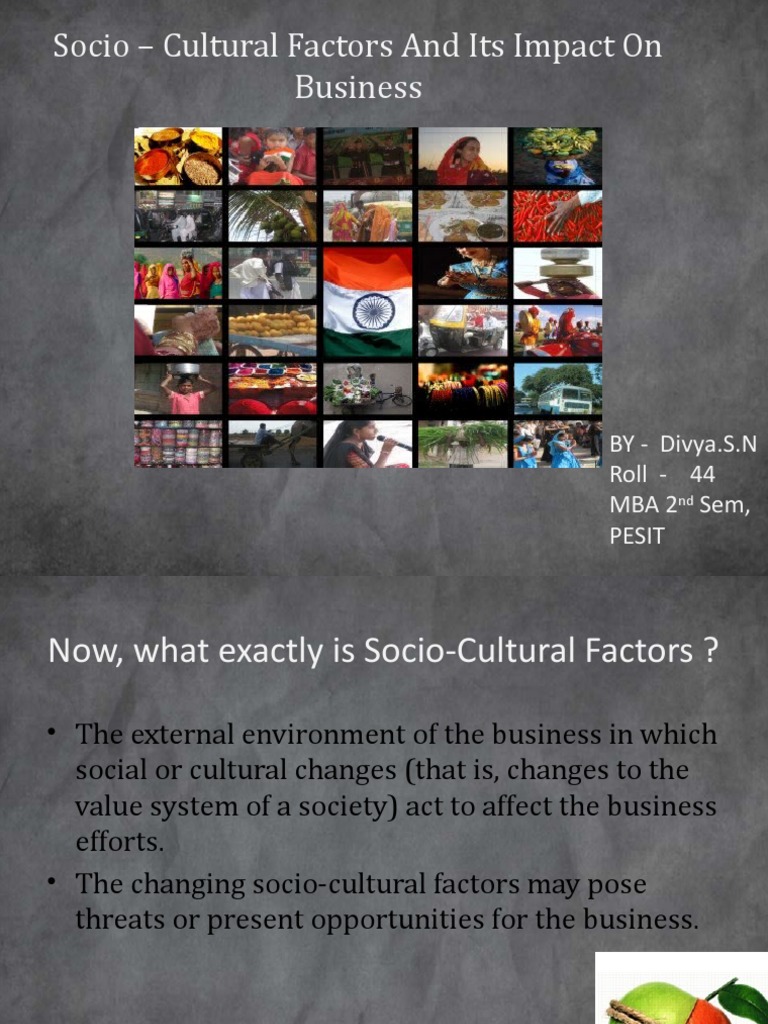 Socio Cultural Factors and Its Impact On Business | PDF | Society | Brand