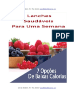 3-Lanches Saudaveis Para Uma Semana