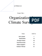 Synopsis of Climate Survey