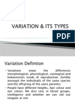 Variation & Its Types