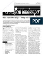 Spring 2008 The Ecological Landscaper Newsletter