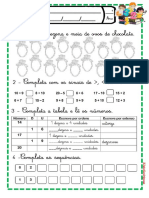 Ficha de Matemática 1º Ano - Páscoa