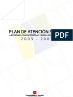 Plan Atencion Social Personas Enfermedad Mental 2003-2007 Madrid
