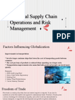 Global Supply Chain Operations and Risk Management