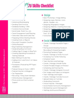 70 Skills Checklist 70 Skills Checklist: Administrative Design