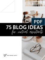 75 Blog Ideas: For Virtual Assistants