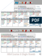 Sample Study Plan Mini Course