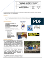 Cartilla Trabajo Seguro en Altura. - Constructora Olavarria