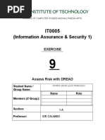 (Information Assurance & Security 1) : Exercise