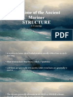 The Rime of The Ancient Mariner Structure: S. T. Coleridge