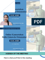 Online Kamustahan Balik-Eskuwela Orientation: Vi-St. John