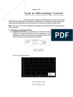 Power Analysis in Alternating Current