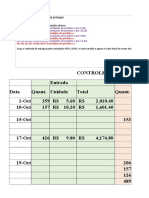 Mensuração e Controle de Estoques