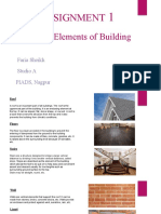 Assignment: Various Elements of Building