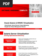 Oracle Solaris & SPARC Virtualization