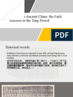Printing in Ancient China: The Early Records in The Tang Period