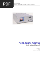 FXi60 FXi250 Exciter Instruction Manual