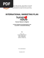 MKT112 International Marketing Plan 1