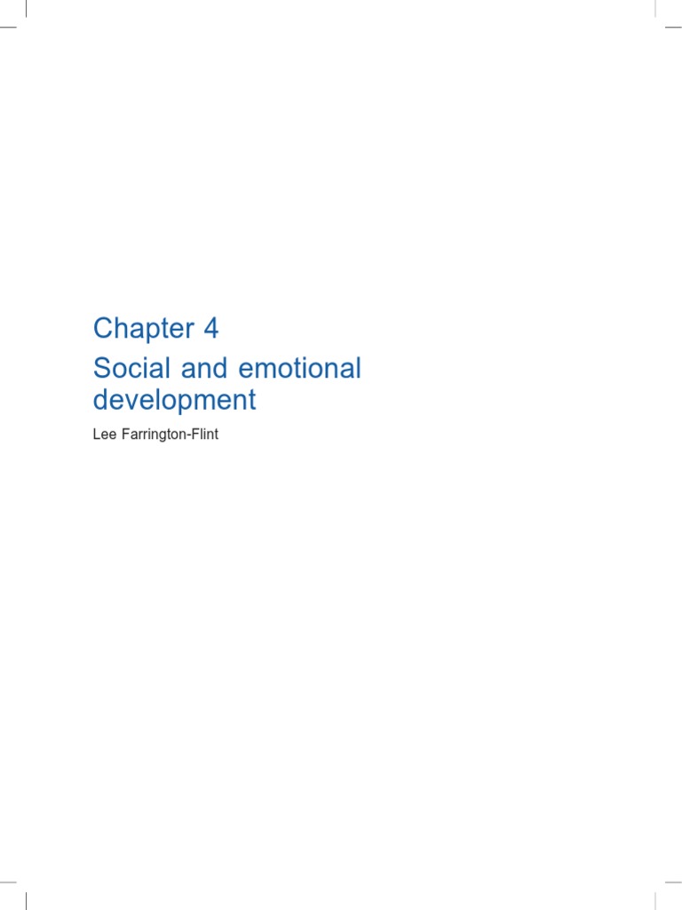 Children’s Social and Emotional Growth | PDF | Attachment Theory ...