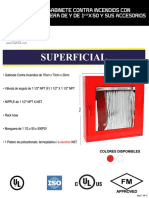 Gabinetes Contra Incendios y Sus Accesorios Manguera de 1 12 X 50 Superficial