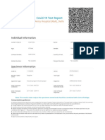 Covid-19 Test Report: Individual Information