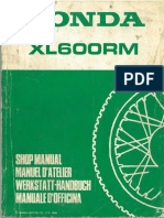 Manuale Officina HONDA XL600RM