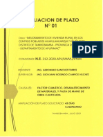 AMPLIACIÓN DE PLAZO N° 01 NE 312-2020-APU-VMVU-PNVR