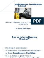 Proceso Metodológico de Investigación Criminal