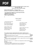 Evaluarea Nationala Pentru Elevii Clasei a Viii