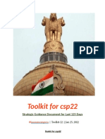 Toolkit For csp22: Strategic Guidance Document For Last 125 Days
