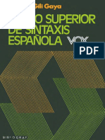 Curso superior de sintaxis española