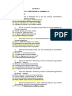 Semana 24 - Concordancia Gramatical