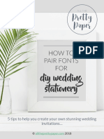 How To Pair Fonts For Wedding