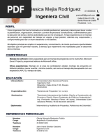 Hoja de Vida Ing Jessica Mejia 2022