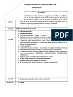 Agenda Sugerida para Primera Reunión de Padres de Familia Sabado 15 de Enero