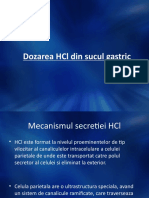 Dozarea HCL Din Sucul Gastric