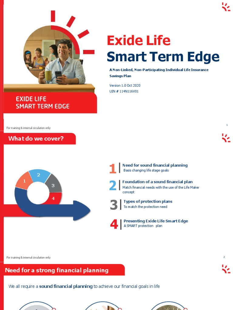 Exide Life Smart Term Edge Overview | PDF | Insurance | Life Insurance