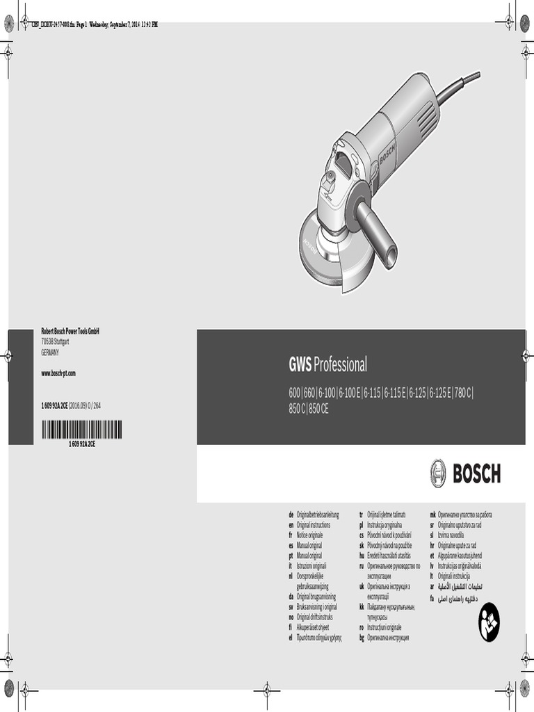 Bosch Esmerilhadeira GWS 6-115 | PDF