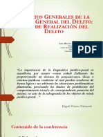 Aspectos generales de la teoría general del delito: dolo, culpa e iter criminis