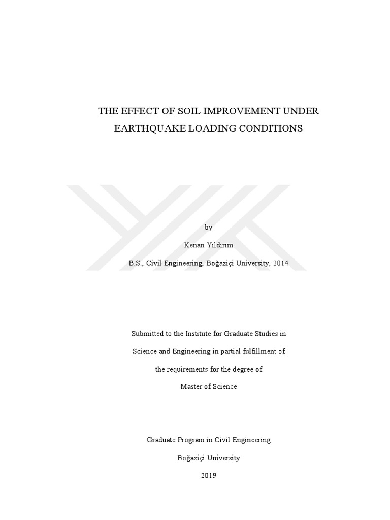 Soil Improvement for Earthquake Resilience | PDF | Young's Modulus ...