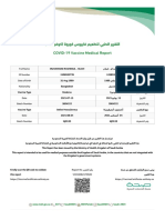 COVID-19 Vaccine Medical Report