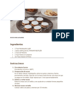 Receta alfajores manjar