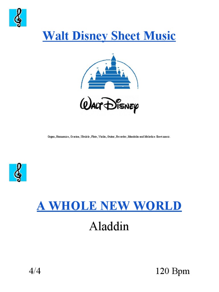 Disney Piano Sheet Music Collection | PDF | Cooking, Food & Wine | Art