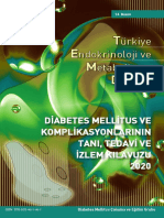 Di̇abetes Melli̇tus Ve Kompli̇kasyonlarinin Tani, Tedavi̇ Ve İzlem Kilavuzu