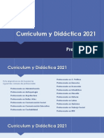 PPT presentacion Curriculum y Didactica 2021